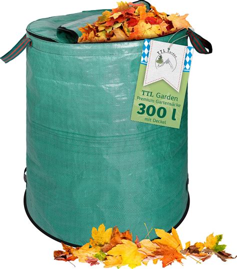 Eurhomewit 120L Sac Dechets Verts Resistant 3 Sac Jardinage Dechets