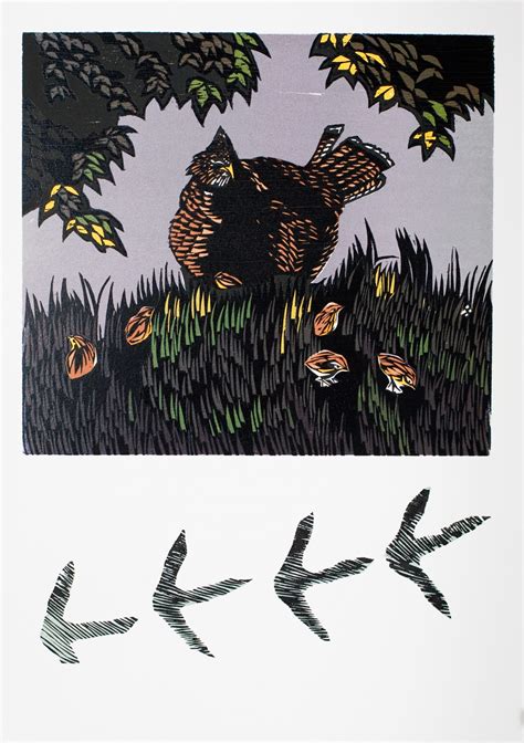 Ruffed Grouse Tracks Betsy Bowen Studio