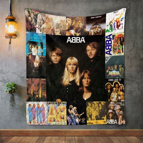 ABBA Album Covers Quilt Blanket