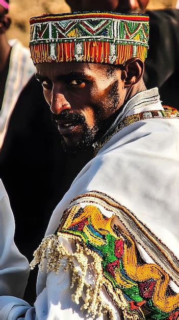 Men Dressed In Traditional Ethiopian Attire Reflecting The Rich