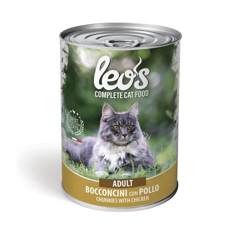 Мокра храна за котки Monge Leo's, Пиле, 12 броя x 415 гр - eMAG.bg