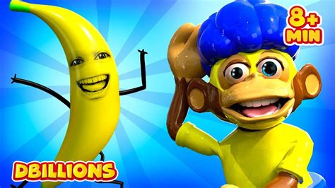 Banana (Episode with Monkeys) + MORE D Billions Kids Songs - YouTube