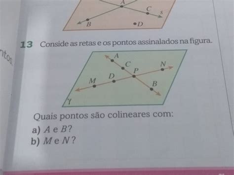 Conside As Retas E Os Pontos Assinalados Na Figura Quais Pontos São