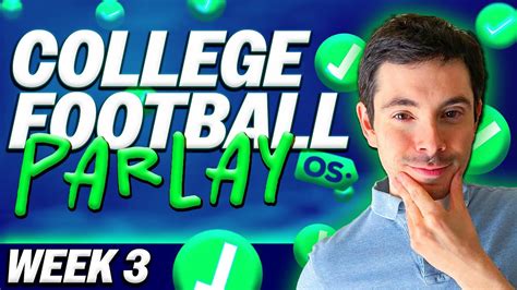 College Football Parlay Picks Week Saturday Cfb Betting