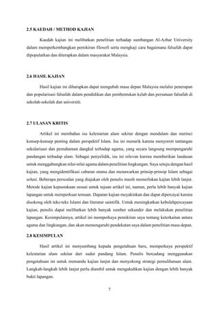 Ctu Group Assignment Falsafah Alam Sekitar Pdf