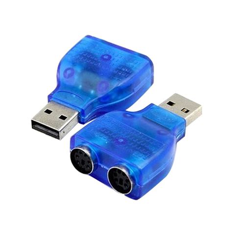 Buy Vizgiz 2 Pack Dual Ps2 To Usb Adapter Male To Ps2 Female Converter