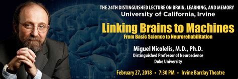 Th Distinguished Lecture On Brain Learning And Memory Featuring Dr