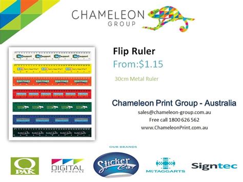 Flip Ruler Chameleon Print Group Chameleonprint Au Product