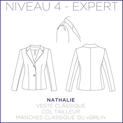 Patron De La Veste Nathalie Du 34 Au 48 Niveau Expert