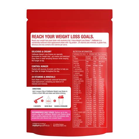 Buy Naturopathica Fatblaster Weight Loss Shake Red Pouch Raspberry 465g Online At Chemist Warehouse®