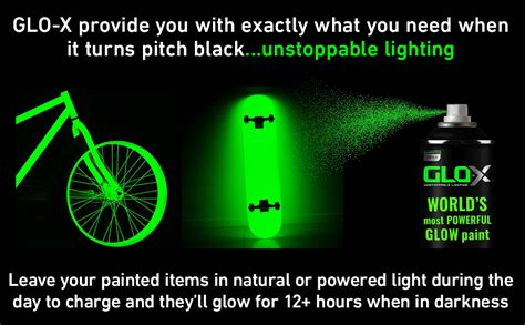 Glo X Glow In The Dark Spray Paint Oz Can Clear Spray Paint That