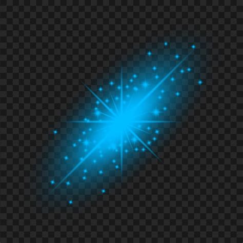 Free Light Sparkle Shining Blue Star Effect Png Citypng