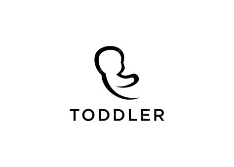 Premium Vector | Toddler logo design vector illustration