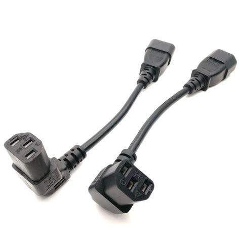 IEC 320 C14 Male To C13 Female PLug PDU UPS Extension Power Cable