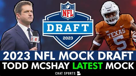 Todd McShays 2023 NFL Mock Draft WITH Trades ESPNs LATEST 1st Round