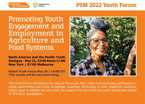 Promoting Youth Engagement And Employment In Agriculture And Food