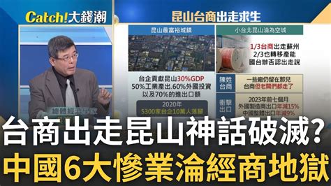 昆山大逃離台商不走不行 中國經濟惡化比想像糟 淪經商地獄中國內需6大慘業全球產業版圖大變化｜王志郁 主持｜20230904