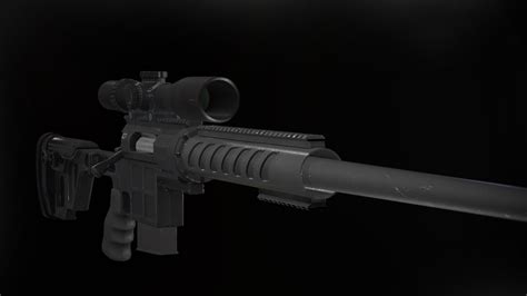 3d модель Dvl 10 M2 Urbana и March Tactical 3 24x42 Ffp Turbosquid