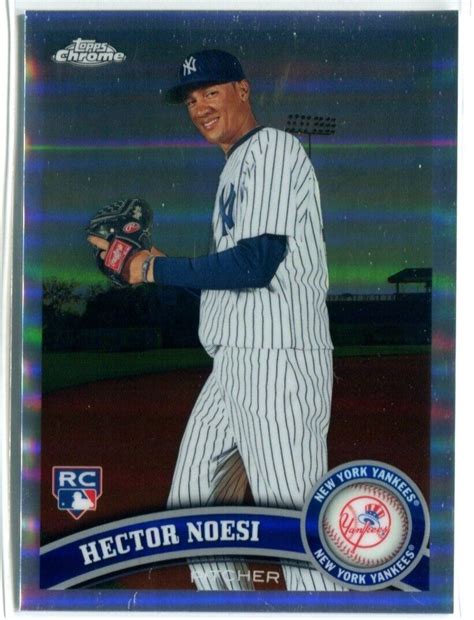 Hector Noesi Topps Chrome Baseball Refractor Rookie Rc Ebay