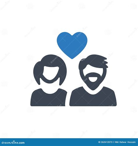 Couple Icon Stock Vector Illustration Of Love Symbol 262612073