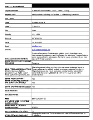 Fillable Online Tompkins County Area Development Form Fax Email Print