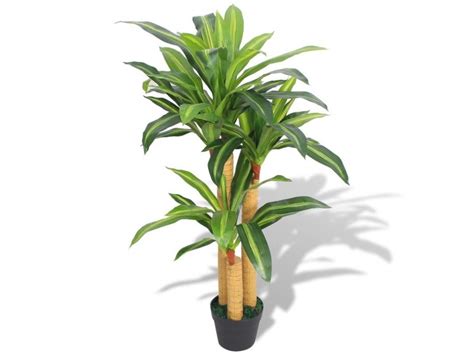 Plante Artificielle Avec Pot Dracaena Cm Vert Conforama