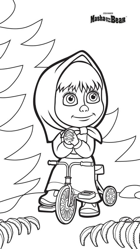 Masha and The Bear coloring pages Раскраски Детские раскраски Рисунки