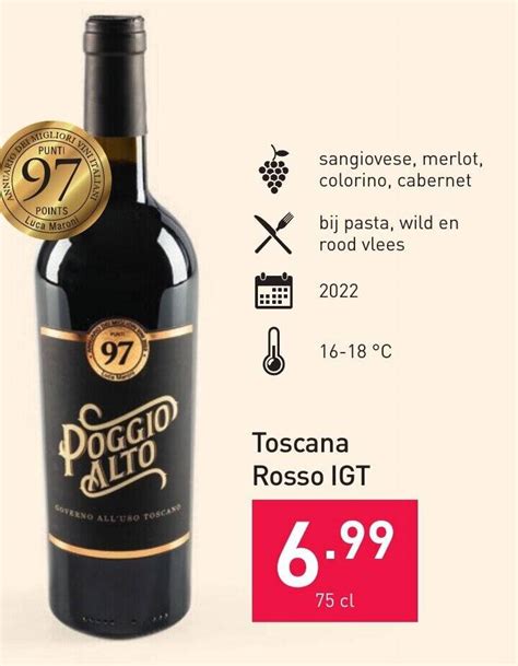 Toscana Rosso Igt Cl Promotie Bij Aldi