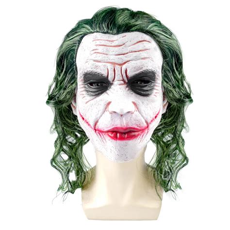 M Scara De L Tex De Payaso Joker Para Hombres Y Mujeres Accesorios De