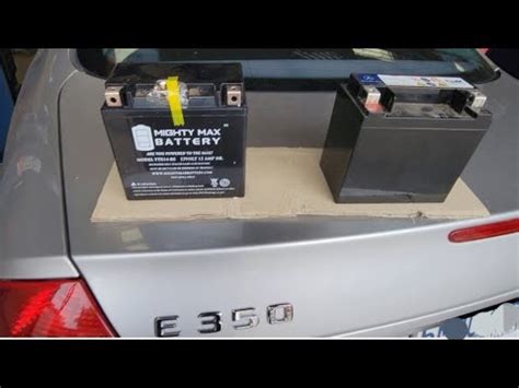 Auxiliary Battery Diagnosis Replacement Mercedes E350 W211 YouTube