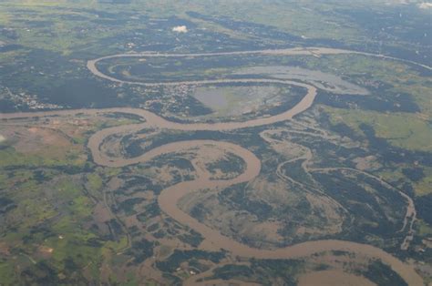 Premium Photo Aerial View Of Flood Area In Northeastern Of Thailand