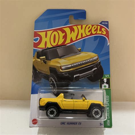 Детская машинка 1 64 Hot Wheels Редкая модель GMC HUMMER EV Из Серии HW GREEN SPEED модель