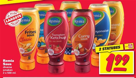 Remia Saus 2 X 500ml Aanbieding Bij Nettorama