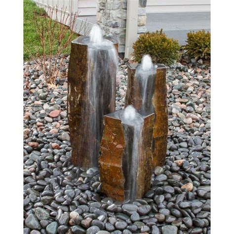 Scalloped Basalt Column Complete Fountain Kit Stone Water Features