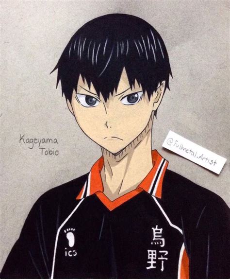 Kageyama Tobio Haikyuu Drawing Anime Art Amino