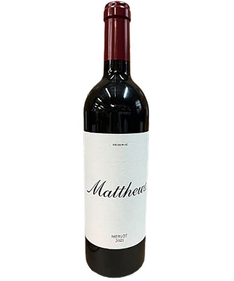 Matthews Winery Reserve Merlot 2020 Review And Rating Vinepair