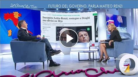 Matteo Renzi A Myrta Merlino È Un Modo Per Dire Che Io Sono Attaccato