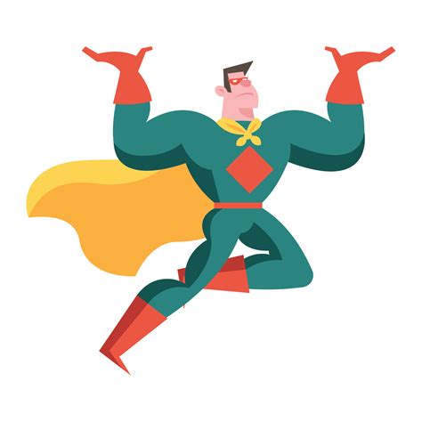 Strong Superhero Character 11176227 Vector Art At Vecteezy