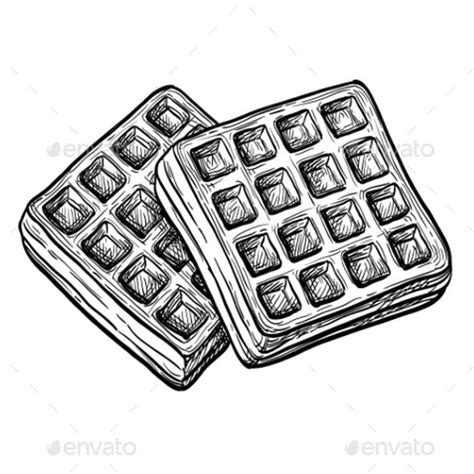 Waffle Clip Art Black And White Clipart