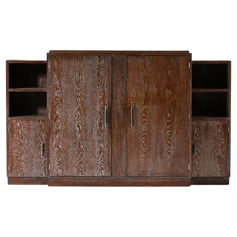 French Limed Oak Sideboard Manner Of Adnet For Sale At 1stDibs Limed