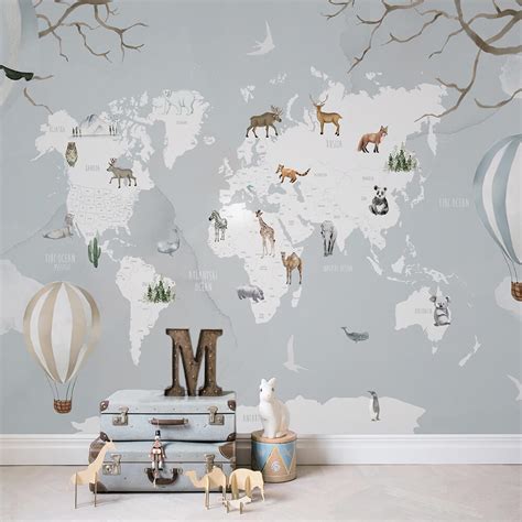 Wallpaper World map Studijo Wallart 下载纹理 36386 zeelproject