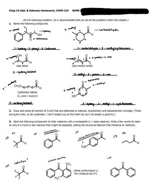 CHEM 222 Final Exam F22 KEY CHEM 222 Hamann Final Exam Name KEY