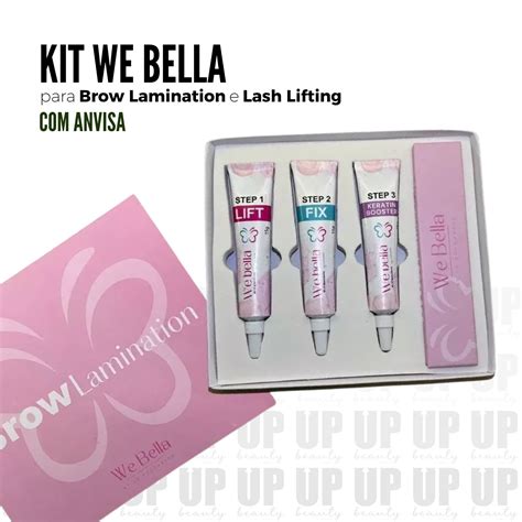 Kit We Bella Brow Lamination E Regenerador Cherry Anvisa Up Beauty