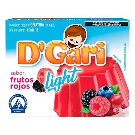 D Gari Gelatina Light Sabor Frutos Rojos Precio Rappi