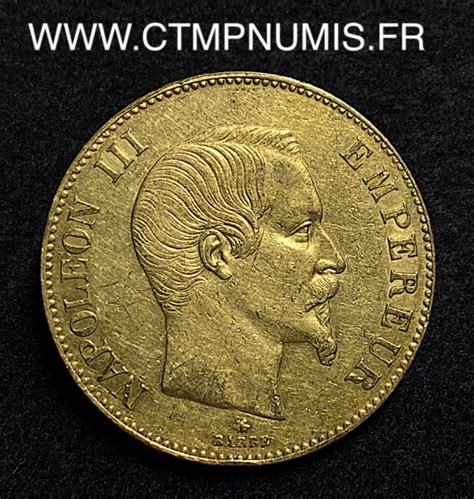 100 FRANCS OR NAPOLEON III TETE NUE 1859 BB STRASBOURG CTMP NUMIS