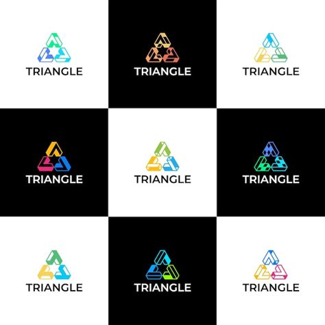 Premium Vector Triangle Logo Design Vector Simple