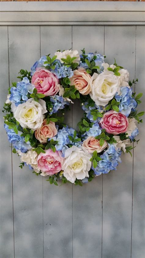 Summer Flower Wreath Etsy