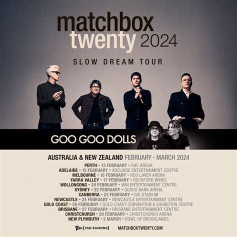 Matchbox 20 Tour Dates 2024 Australia Maia Casandra