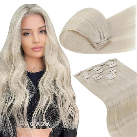 Laavoo Clip In Hair Extensions Real Human Hair Silky