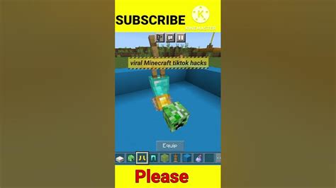 Viral Minecraft Tiktok Hacks Shorts Youtubeshorts Short Youtube